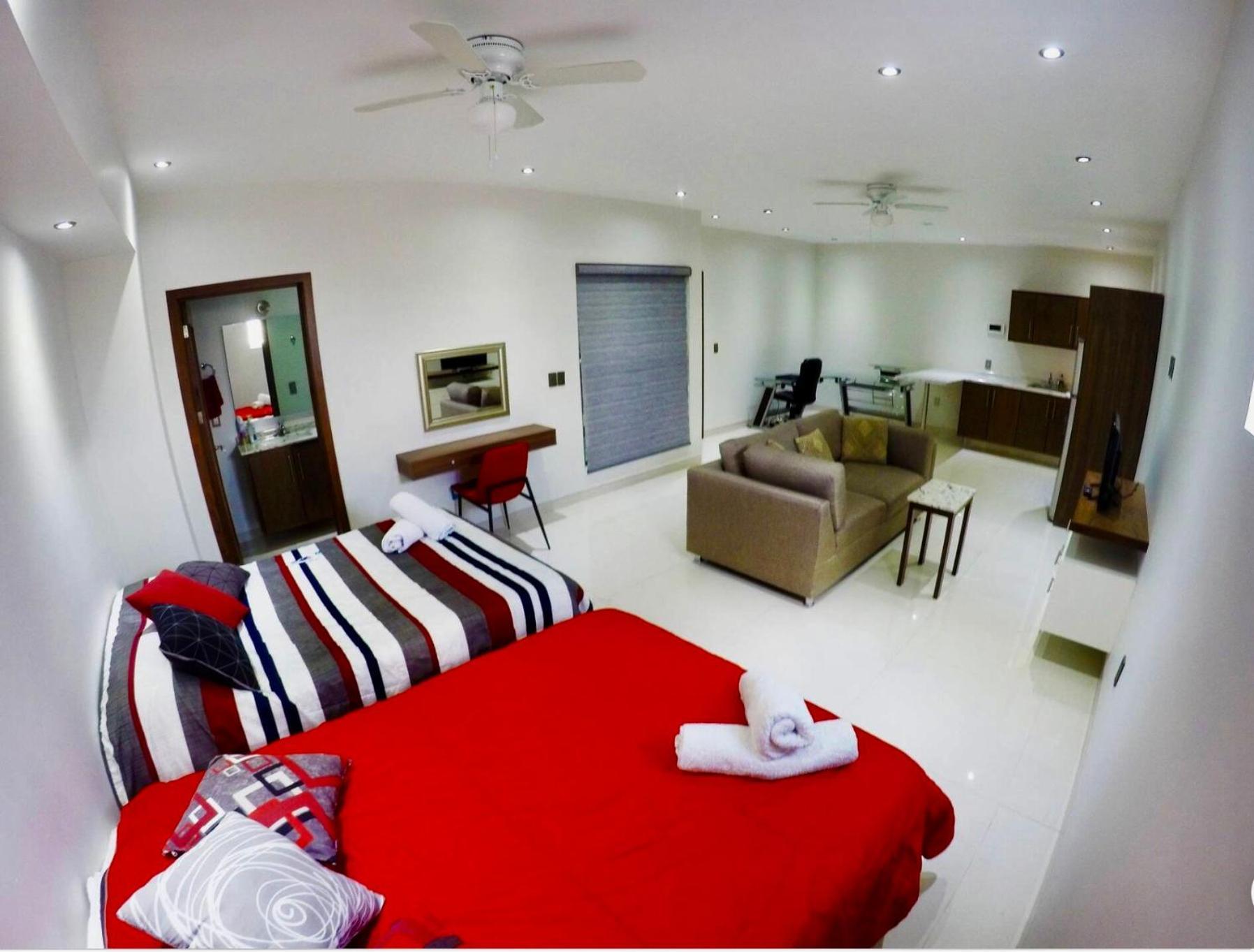 En El Centro 3 Hermoso Loft Familiar Ac Wifi 300 Mbps 阿瓜斯卡达特斯 外观 照片